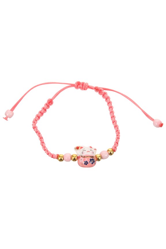 Bracelet Adjustable Ceramic Braided Rope Bracelet for Women's and Girls for Decoration 8.5 Inches