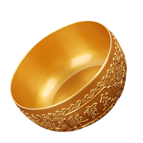 Luxshiny Brass Cornucopia Bowl Symbolizing Wealth and Prosperity with Detailed Craftsmanship for Tabletop Decoration