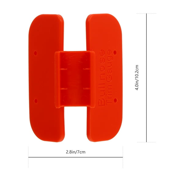 Luxshiny Woodworking Trim Gauge Tool in Red ABS Plastic for Baseboard and Molding Layout