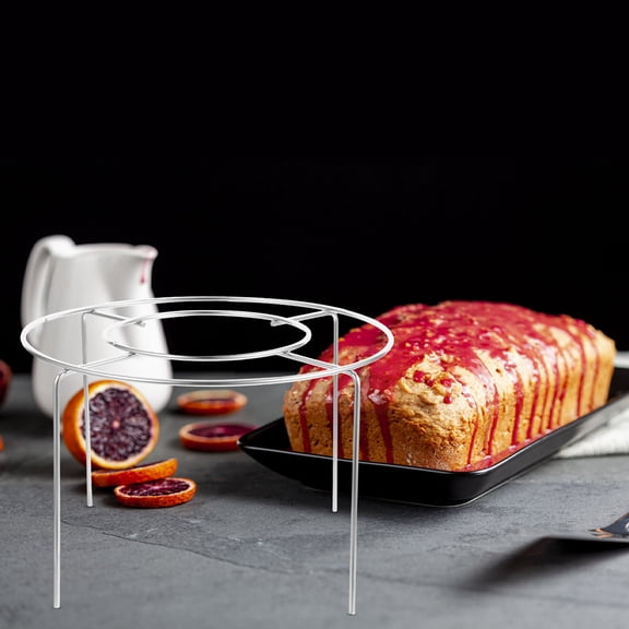 Luxshiny Cake Baking Rack Silver 304 Stainless Steel for Home Bakers 1Set