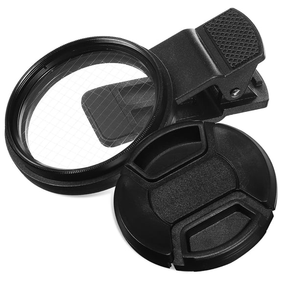 Luxshiny Black Clip on Phone Camera Lens Filter for Effects and Wide Mobile Phone Compatibility