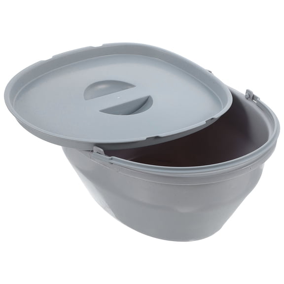 Luxshiny Mobile Toilet Seat for Seniors Ergonomic Design for Bedroom and Living Room Use