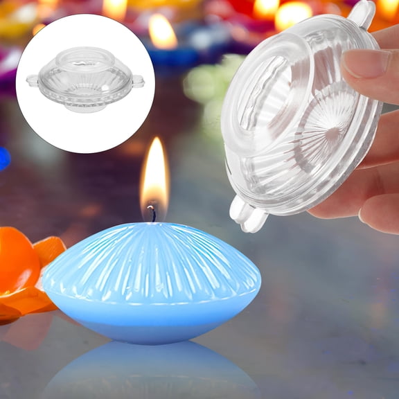 Luxshiny Candlestick Casting Mold 1 Set Transparent Plastic for Beginners in Candle Making