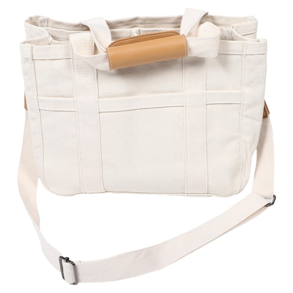 Luxshiny Beige Canvas Tote Bag for Women, Rectangular Mummy Bag, Baby Essentials Storage, Daily Use