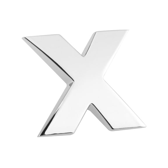 Luxshiny Car Metallic Sticker 3D Plated Silver Alphabet Auto Emblem for Car Styling with Waterproof Feature