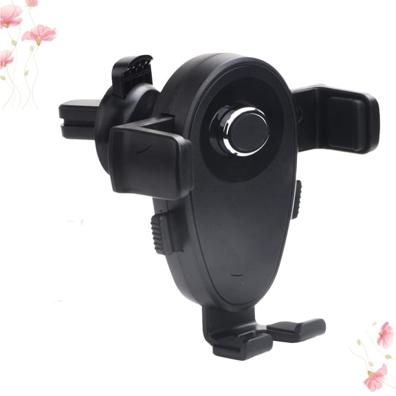 Luxshiny Car Phone Bracket Black ABS Material Universal Vent Mount with Adjustable View Angle