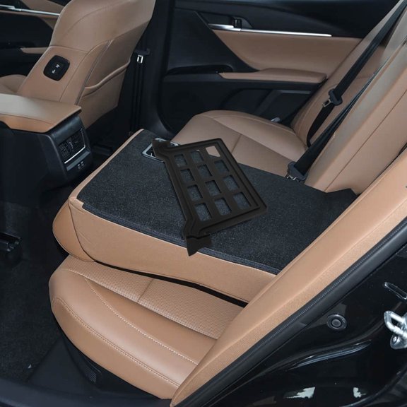 Luxshiny Car Storage Partition Black Rear Under Seat Organizer Divider for Vehicle Cargo Separation