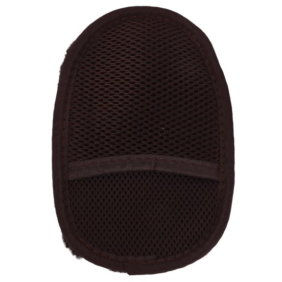 Luxshiny Car Wax Pads and Shoe Polishing Mitt Dark Brown Soft Material for Efficient PU Cleaning