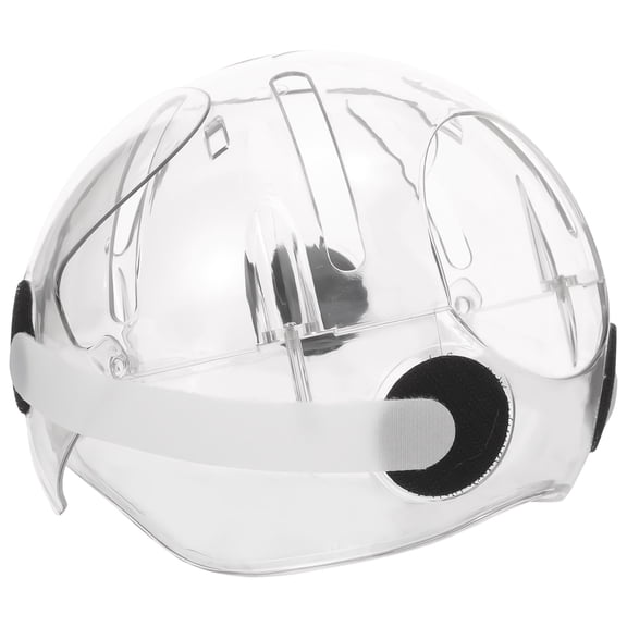 Luxshiny Cat Head Mask Transparent Plastic Prevent Licking 1Pack