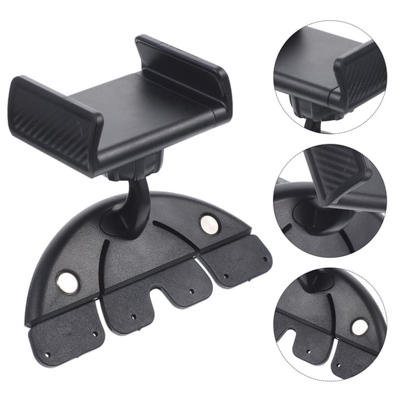 Luxshiny Cd Port Car Mount Phone Holder Black with 360 Degree Adjustable Rotation
