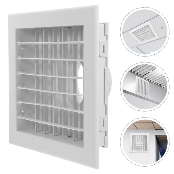 Luxshiny Central Air Conditioning Round Vent Cover White Plastic Ceiling Vent for Home Airflow Control