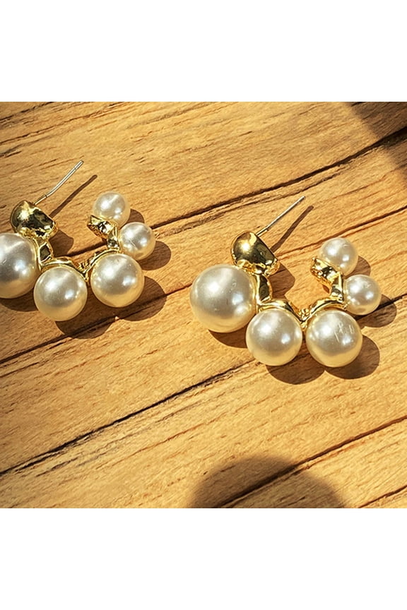 Chic Stud Earrings Imitation 1 Pair Decorative for Special Occasions