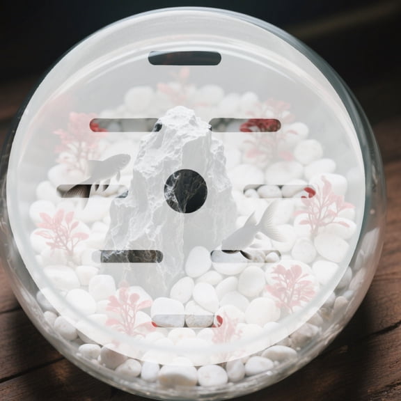 Luxshiny Clear Acrylic Aquarium Lid Replacement Fish Tank Cover with Easy Feeding Access