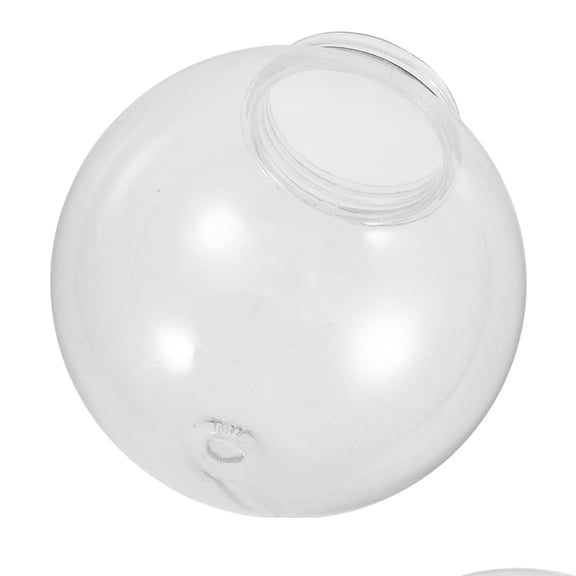 Luxshiny Transparent Acrylic 15cm Diameter Spherical Lampshade for Outdoor Use 1 Count