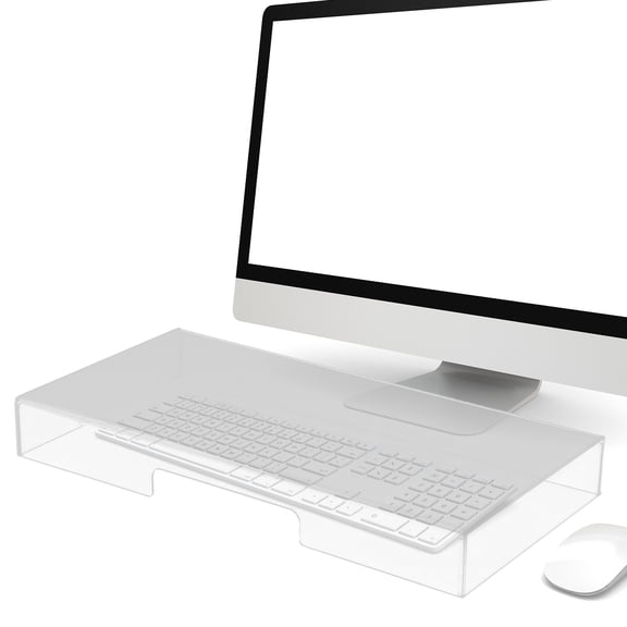 Luxshiny Clear Keyboard Protective Cover Acrylic Material Durable Keyboard Shield for Daily Use