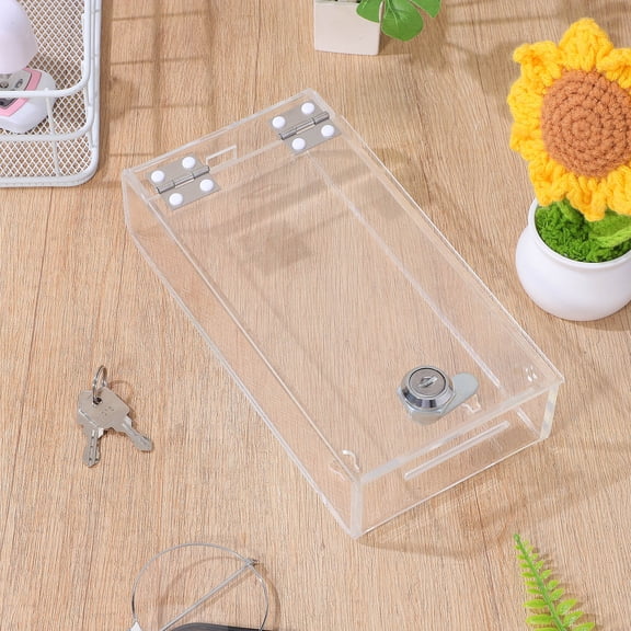 LITINKIMI Transparent Phone Locked Box for Home Use Strong Portable Phone Lock Case with Emergency Call Holes