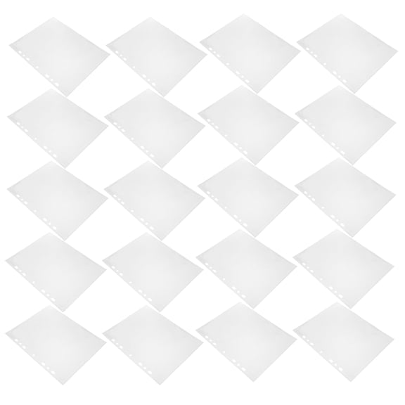 Luxshiny Clear Plastic Folder Sleeves for Office Binder Organizing Documents Photo Sheets and Postcard Storage