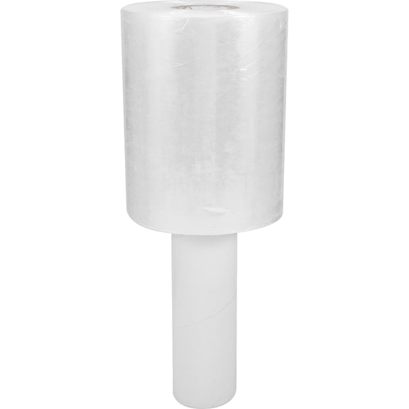 Luxshiny Clear Shrink Film Roll with Handle White Stretch Wrap for Practical and Easy Package Wrapping