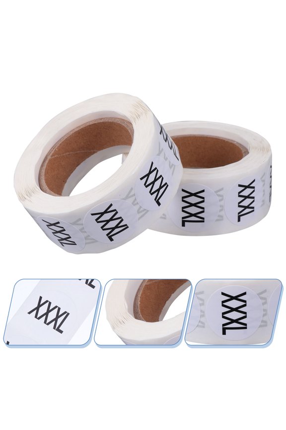 Multi Functional Round Clothing Size Sticker Label Self Adhesive for Gloves Hats Sweaters