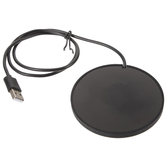 Luxshiny Black Silicone Pad Heating for Beverage Warmth 1 Pack