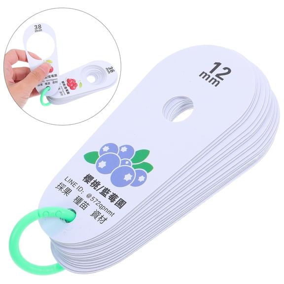 Luxshiny Compact Fruit Diameter Ruler for Precise Measurement of Blueberries, Cherries, and Various Small Fruits