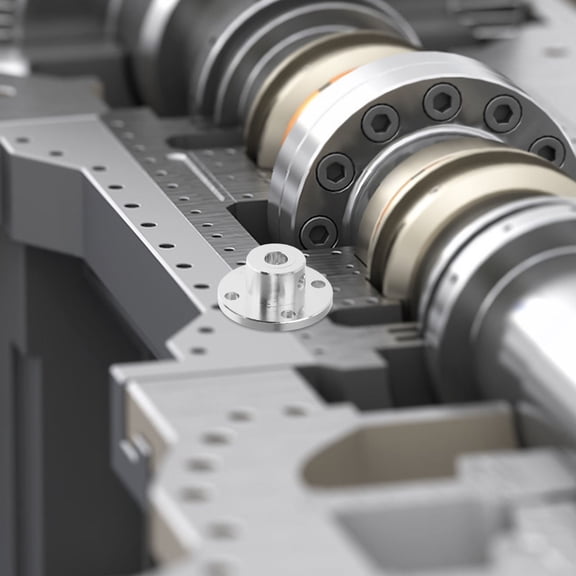 Luxshiny Compact Silver Rigid Flange Coupling for Industrial Machinery with Reliable Stable Transmission