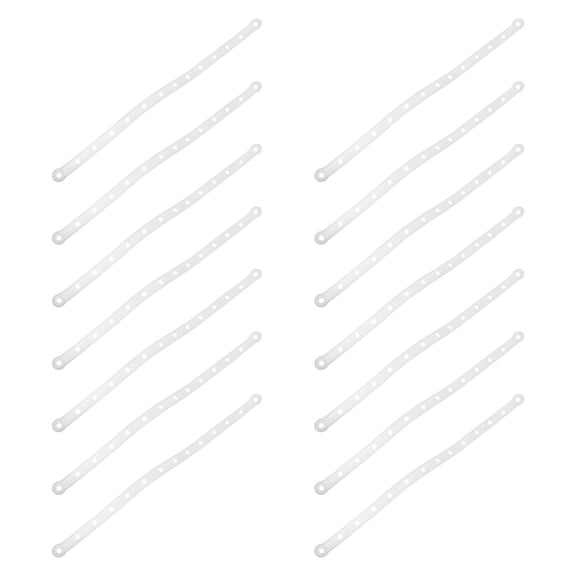 Luxshiny Slim Design White Connecting p with and Non Slip Features for Closet Use 20Pcs