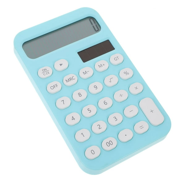 Luxshiny Convenient Calculator Blue ABS For Accountants 1Pcs