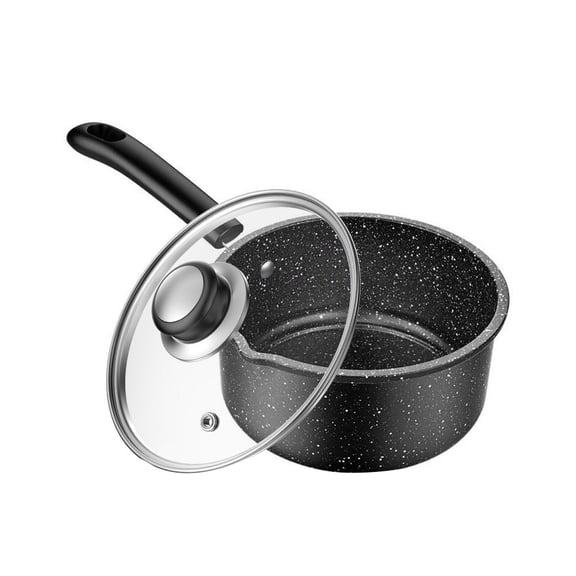 Luxshiny Black Cooking Pot Set, Material, Ideal for Mothers, Kitchen Essential for Everyday Use