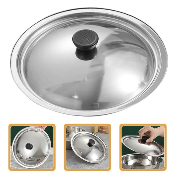 Luxshiny Cookware Lid Stainless Steel for Home Cooks 1Pcs