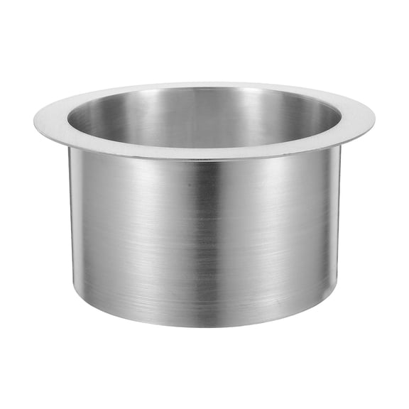 Luxshiny Plated Silver Drop in Trash Chute Stainless Steel Grommet Convenient Bag Fixation