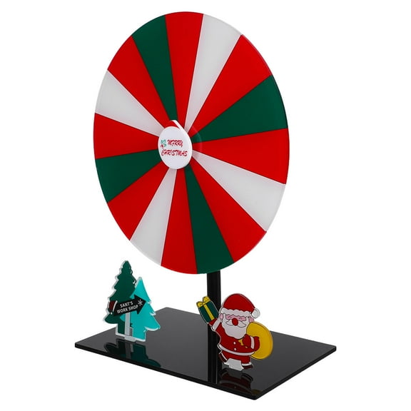 Luxshiny Creative Acrylic Spinning Prize Wheel for Party Game Fun and Raffle Draws