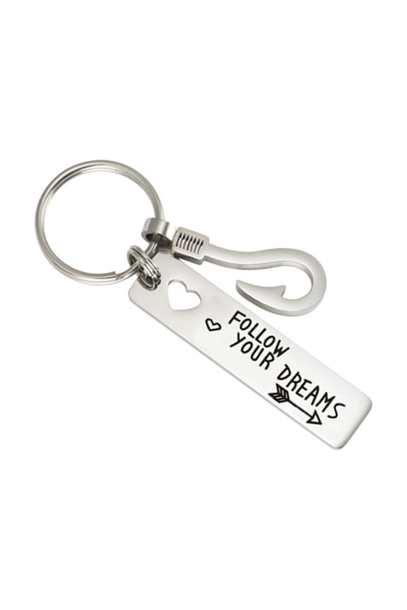 Stainless Steel Keychains with Unique Arrow Design for Hanging Keys Bags, Backpacks, and Accessories