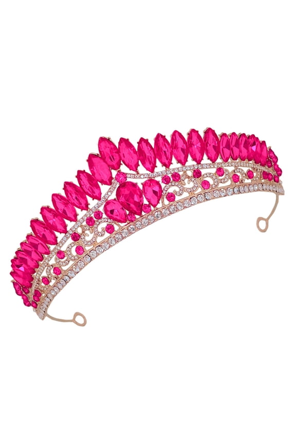 Headband with Rhinestones, Glamorous Accessory for Formal Events, Party, Wedding, 1 Set