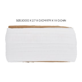 Luxshiny Curtain Weighted Tape Curtain Header Tape White Durable Texture 1Pcs