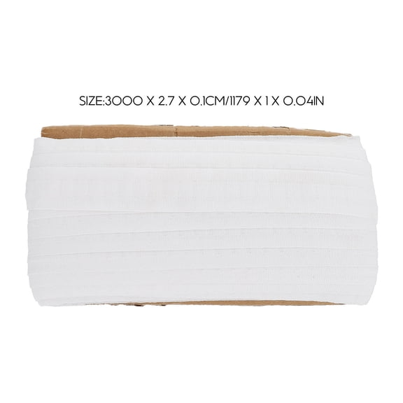 Luxshiny Curtain Weighted Tape Curtain Header Tape White Durable Texture 1Pcs