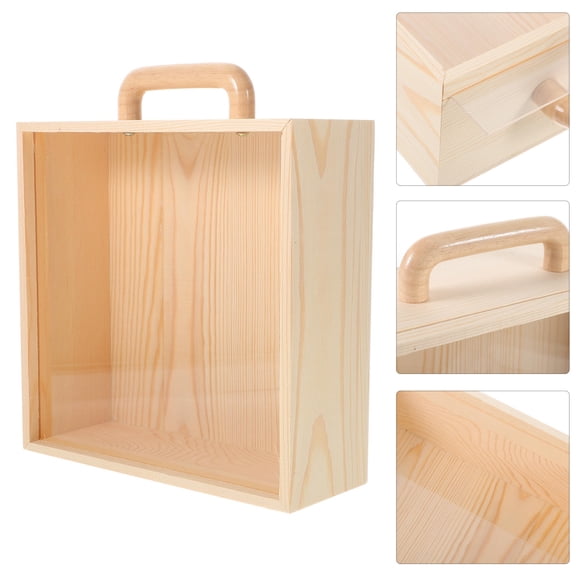 Luxshiny Wedding Favors Box Wooden Box Khaki Women Wedding 1Pcs