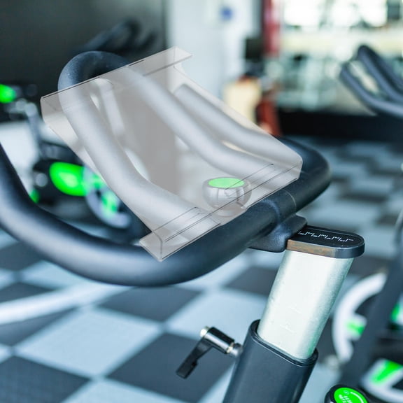 Luxshiny Transparent Acrylic Cycling Phone Holder, Dual-Purpose for Workout and Outdoor Use, 1 Set