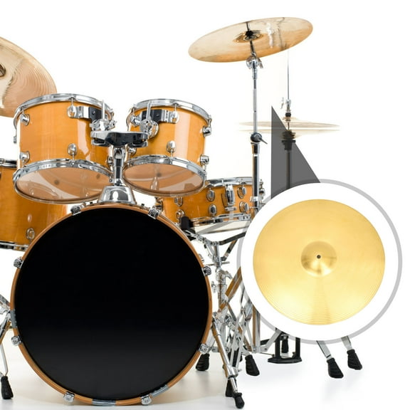 Luxshiny Cymbals Pack Yellow Alloy Crash Sound For Jazz Drum Musicians 1Pcs
