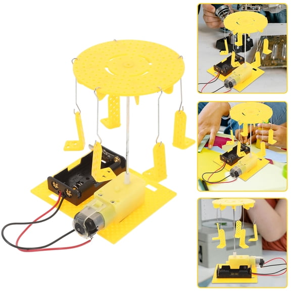 Luxshiny Flying Chair Craft Project Kit Yellow Electric Rotating Model for Home Display