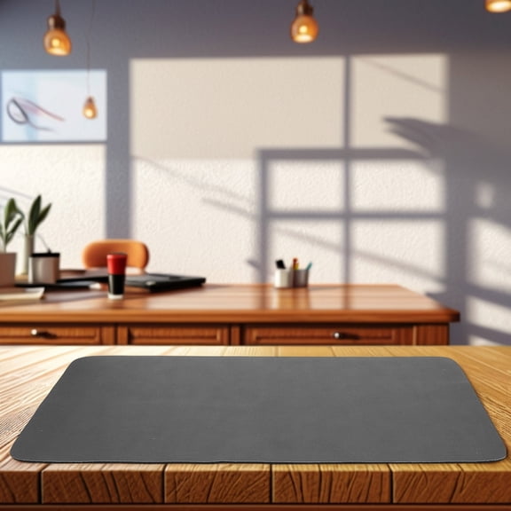 Luxshiny Heat Resistant Dark Grey Coffee Table Mat for Coffee Lovers 1Pack