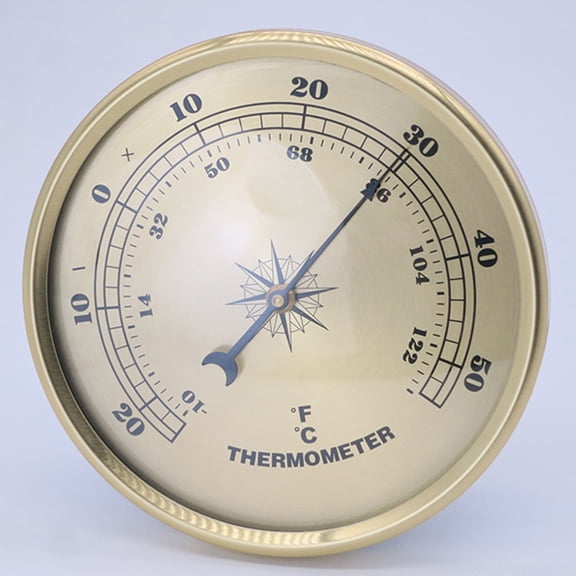 Luxshiny Decorative Outdoor Thermometer Metal Wall Mount for Home Garden and Factory
