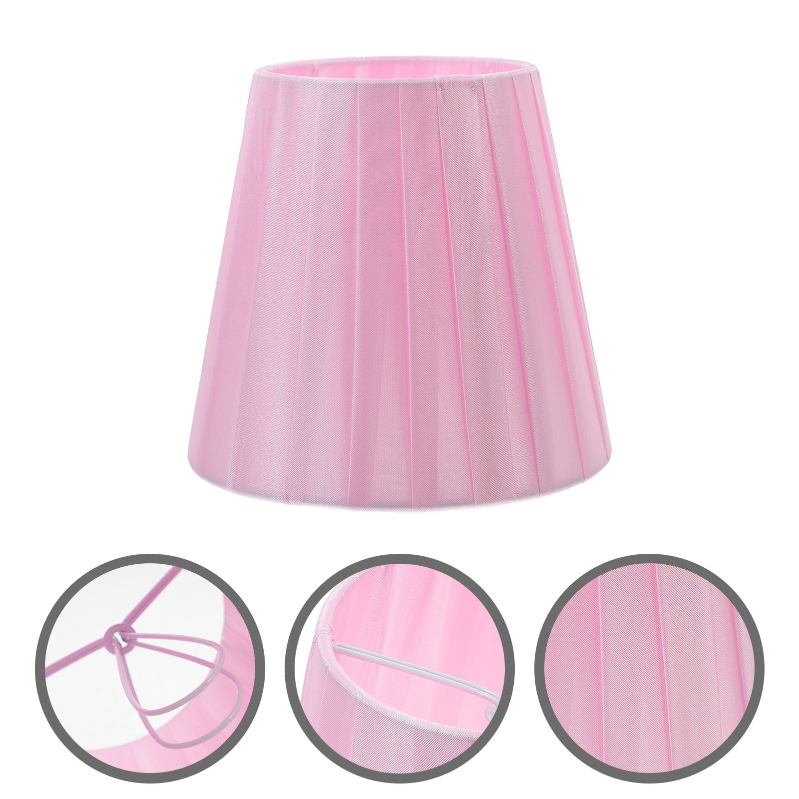 Luxshiny Decorative Pink Table Lamp Shade with Cloth Cover for Home Use — free download