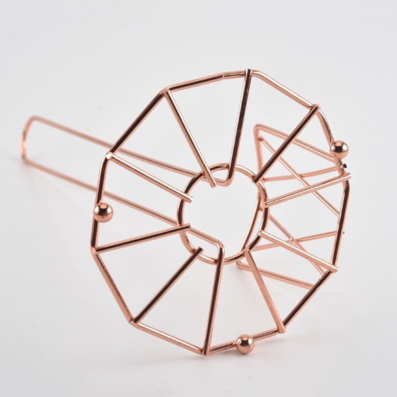Luxshiny Decorative Rose Plated Gold Paper Roll Holder with Sleek Design for Home Kitchen Or Bathroom