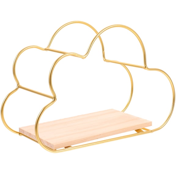 Luxshiny Cloud Shelf Wall Mounted Storage Rack Shape 1Set for Living Room