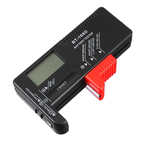 Luxshiny Universal Battery Tester for Standard and Rechargeable Batteries with Voltage Check