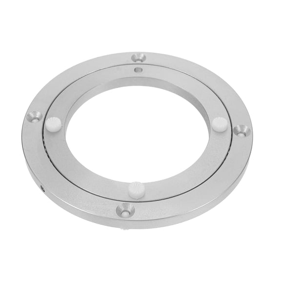 Luxshiny Heavy Duty Aluminum Alloy Dining Table Turntable Base with Smooth and Silent Rotation for Easy Access