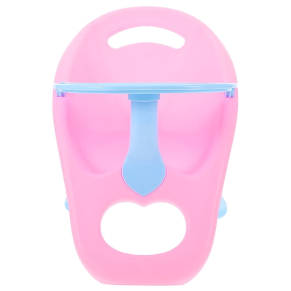 Luxshiny Dollhouse Simulation Chair Pink Plastic for Role-playing Outdoor PCS