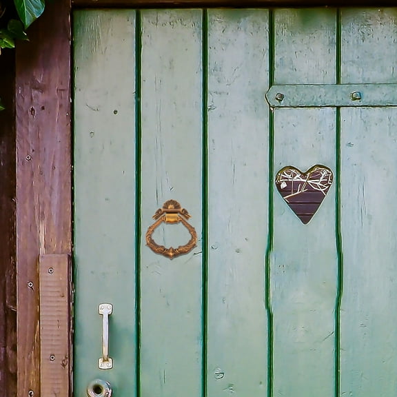 Luxshiny Door Knockers of Metal Zinc Alloy Coffee 1Set Trendy Design for Commercial Entries