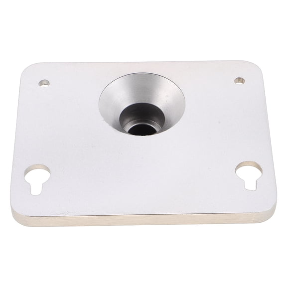 Luxshiny Drum Module Leg Mounting Plate in Plated Silver with Multifunctional Stability Features